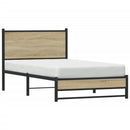 sengeramme uden madras 100x200 cm metal sonoma-eg
