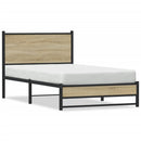 sengeramme uden madras 107x203 cm metal sonoma-eg