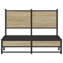 sengeramme uden madras 120x190 cm metal sonoma-eg
