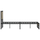 sengeramme uden madras 120x190 cm metal sonoma-eg