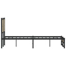 sengeramme uden madras 120x200 cm metal sonoma-eg