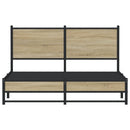 sengeramme uden madras 140x190 cm metal sonoma-eg