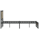 sengeramme uden madras 140x200 cm metal sonoma-eg