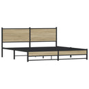 sengeramme uden madras 160x200 cm metal sonoma-eg