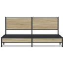 sengeramme uden madras 160x200 cm metal sonoma-eg