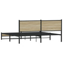 sengeramme uden madras 160x200 cm metal sonoma-eg