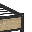 sengeramme uden madras 160x200 cm metal sonoma-eg