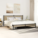 sengeramme uden madras 160x200 cm metal sonoma-eg