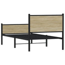 sengeramme uden madras 75x190 cm metal sonoma-eg