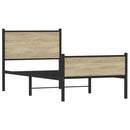 sengeramme uden madras 90x190 cm metal sonoma-eg