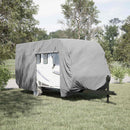 overtræk til campingvogn 460x250x220 cm ikke-vævet stof grå