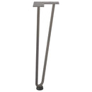 hårnåleben til sofabord 4 stk. naturstål 42 cm massivt stål