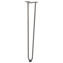 hårnåleben til konsolborde til konsolbord 4 stk. naturstål 72 cm massivt stål