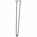 hårnåleben til konsolborde til konsolbord 4 stk. naturstål 72 cm massivt stål