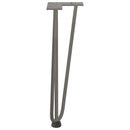 hårnåleben til sofabord 4 stk. naturstål 42 cm massivt stål