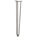 hårnåleben til konsolborde til konsolbord 4 stk. naturstål 72 cm massivt stål