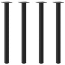 konsolbordben 4 stk. sort 72-74 cm stål