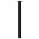 konsolbordben 4 stk. sort 72-74 cm stål