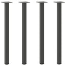 konsolbordben 4 stk. antracit 72-74 cm stål