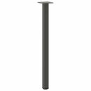 konsolbordben 4 stk. antracit 72-74 cm stål