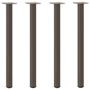 konsolbordben 4 stk. naturstål 72-74 cm stål