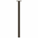 konsolbordben 4 stk. naturstål 72-74 cm stål