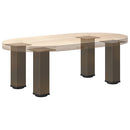 sofabordsben 4 stk. naturstål 42-44 cm stål