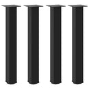 konsolbordben 4 stk. sort 72-74 cm stål
