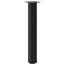 konsolbordben 4 stk. sort 72-74 cm stål