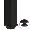 konsolbordben 4 stk. sort 72-74 cm stål