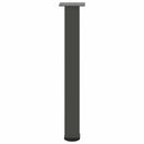 konsolbordben 4 stk. antracit 72-74 cm stål