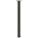 barbordsben 4 stk. antracit 90-92 cm stål