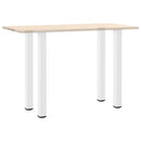 barbordsben 4 stk. hvid 100-102 cm stål