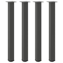barbordsben 4 stk. antracit 100-102 cm stål
