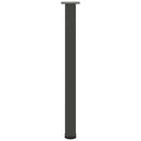 barbordsben 4 stk. antracit 100-102 cm stål
