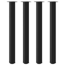 barbordsben 4 stk. sort 110-112 cm stål