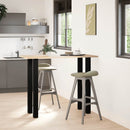 barbordsben 4 stk. sort 110-112 cm stål