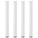 barbordsben 4 stk. hvid 110-112 cm stål