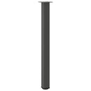 barbordsben 4 stk. antracit 110-112 cm stål