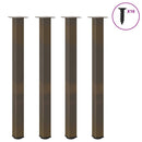 barbordsben 4 stk. naturstål 110-112 cm stål
