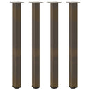 barbordsben 4 stk. naturstål 110-112 cm stål