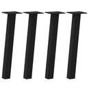 sofabordsben 4 stk. sort 42 cm stål
