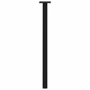 konsolbordben 4 stk. sort 72 cm stål