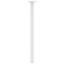 konsolbordben 4 stk. hvid 72 cm stål