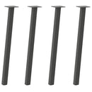 konsolbordben 4 stk. antracit 72 cm stål