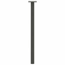 konsolbordben 4 stk. antracit 72 cm stål