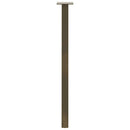 konsolbordben 4 stk. naturstål 72 cm stål