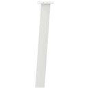 konsolbordben 4 stk. hvid 72 cm stål