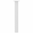 konsolbordben 4 stk. hvid 72 cm stål