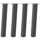 konsolbordben 4 stk. antracit 72 cm stål